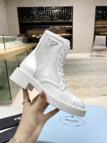 Prada Cutout Mesh Cool Boots: Elevate Your Footwear