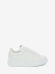 Alexander McQUEEN Oversized Sneaker White Smooth Calf Leather White Leather Heel