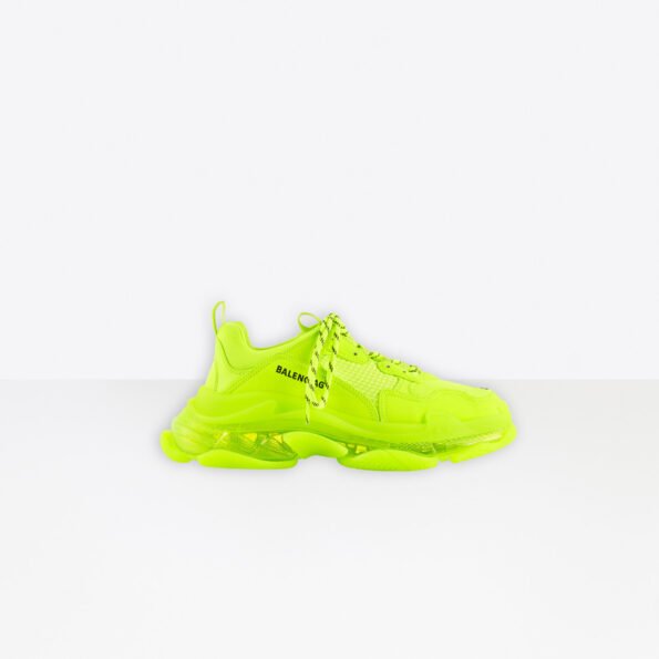 Balenciaga Triple S Clear Sole Fluorescent Yellow