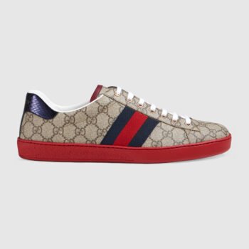 Gucci Ace Beige GG Supreme (Red Sole)