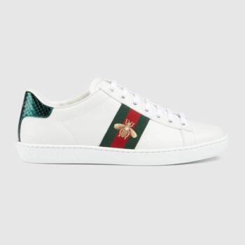 Gucci Ace Embroidered Bee (White)