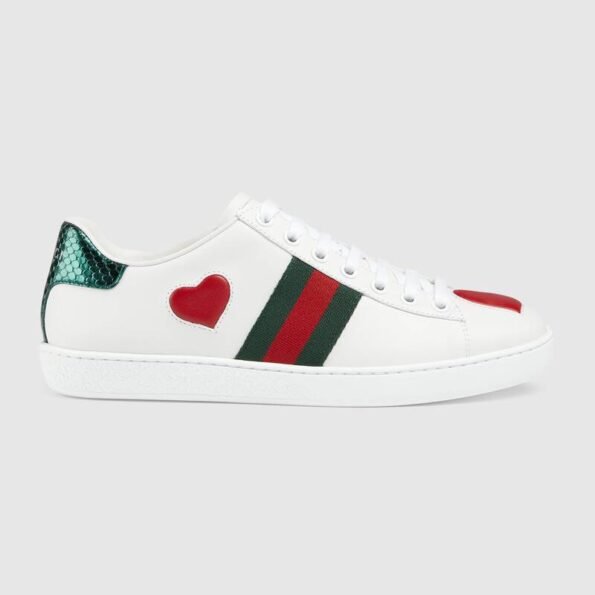 Gucci Ace Inlaid Hearts