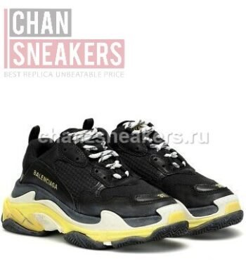 Balenciaga Triple S Black And Yellow