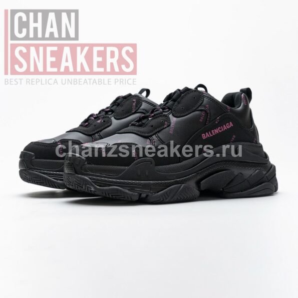 Balenciaga Triple S Letter Black Pink