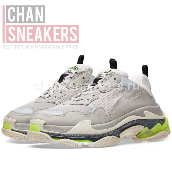 balenciaga triple s grey fluorescent