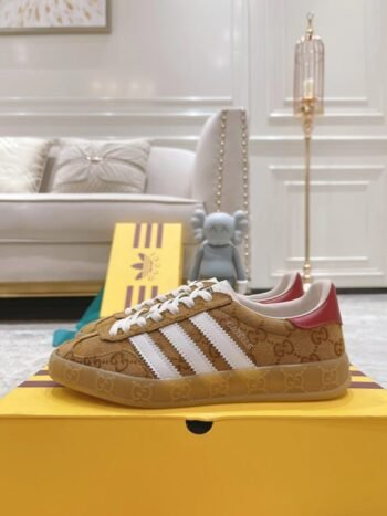 Premium Leather Gucci x Adidas Gazelle Sneakers